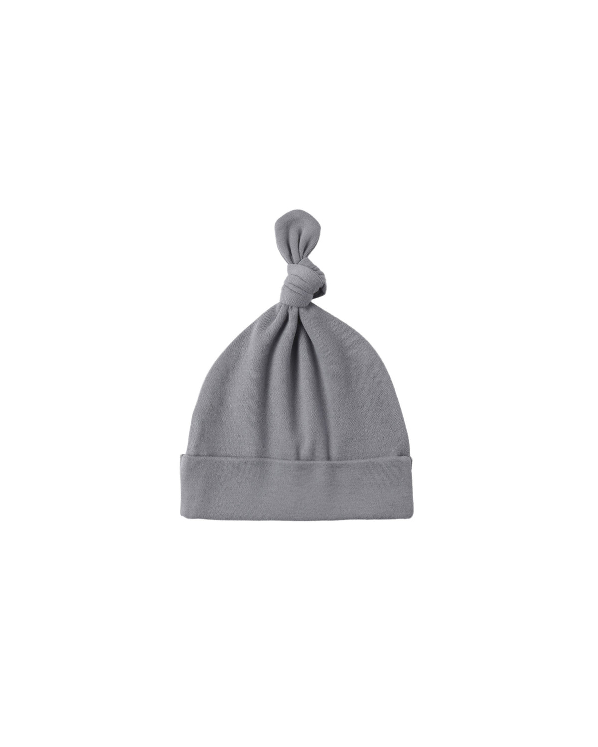 Slate Bamboo Knotted Baby Hat