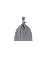 Slate Bamboo Knotted Baby Hat