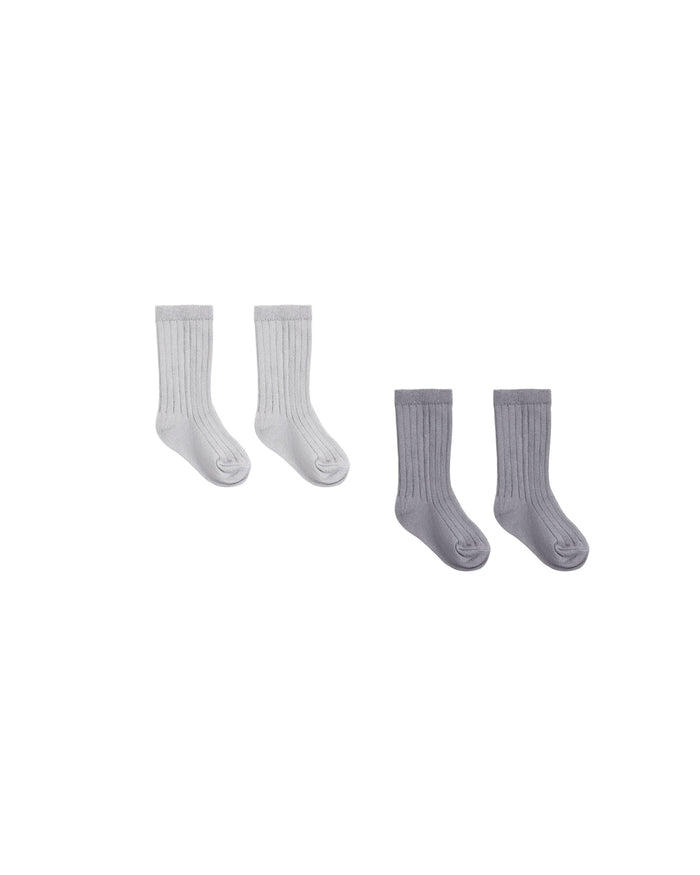Slate + Cloud Socks Set