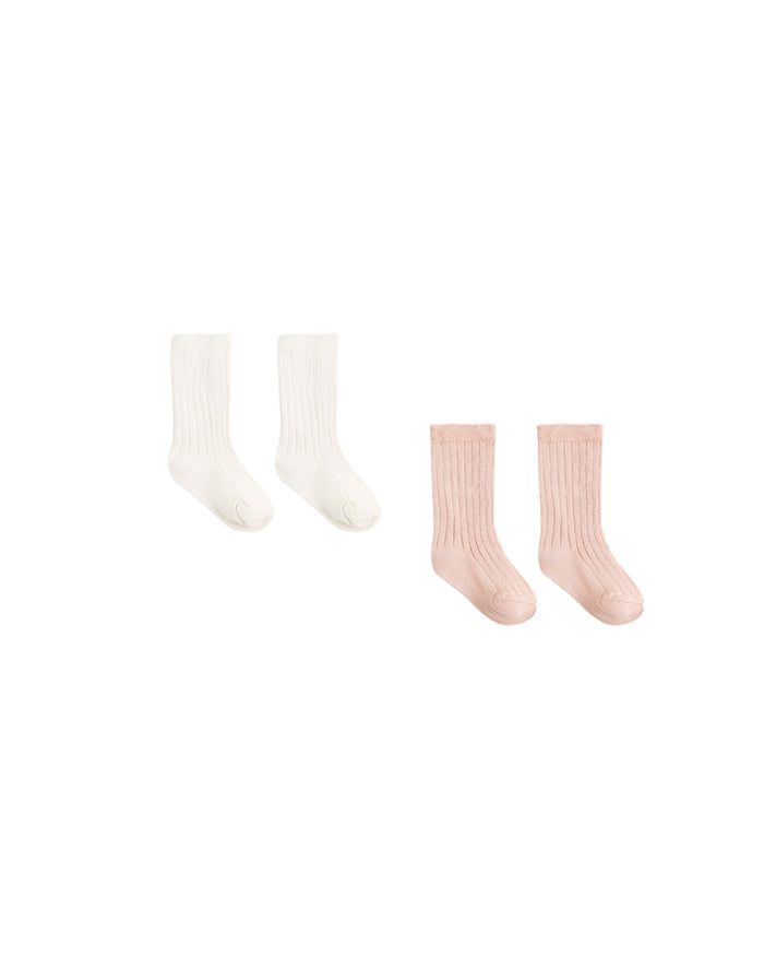 Natural + Dusty Rose Socks Set