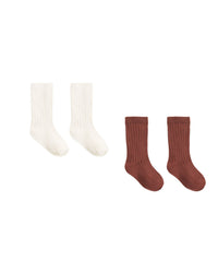 Redwood + Natural Sock Set