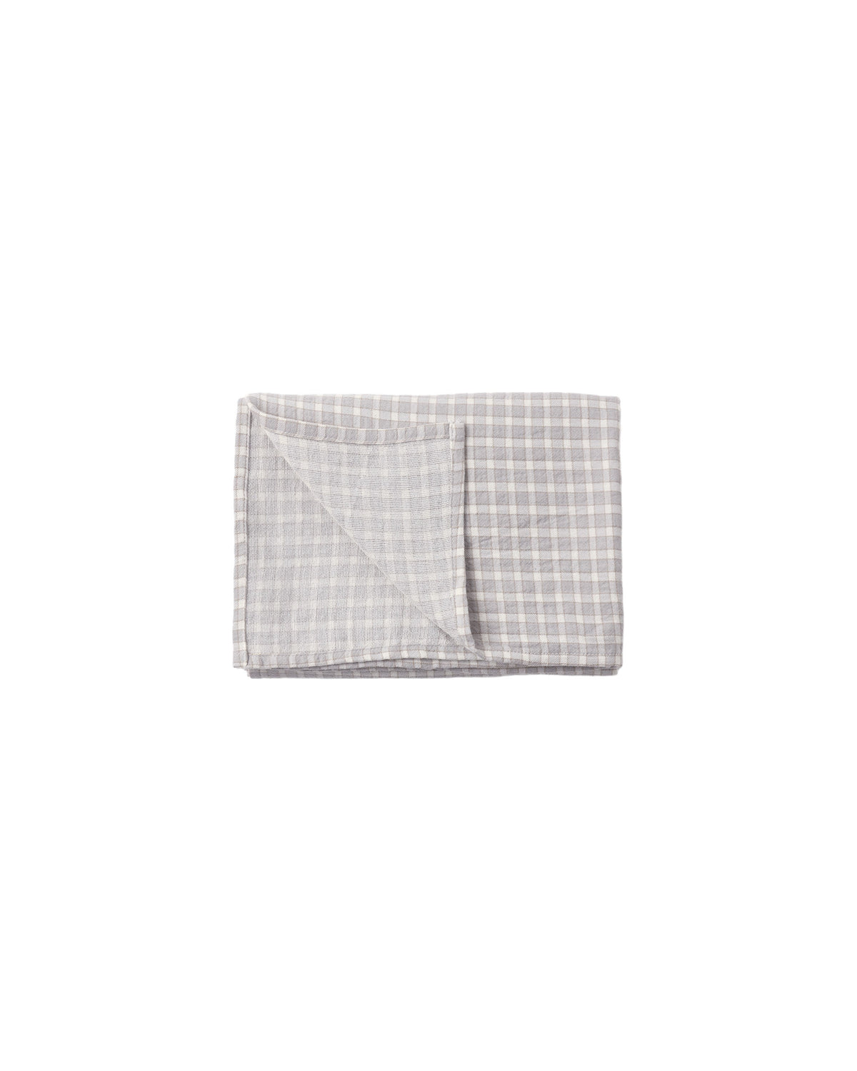 Blue Gingham Woven Swaddle