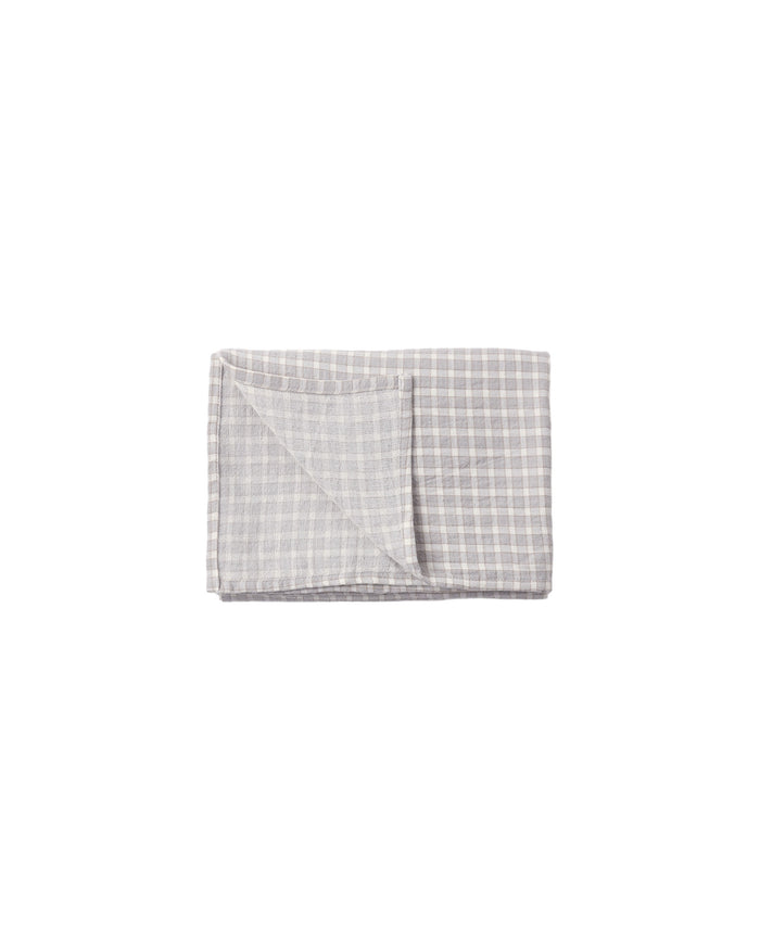 Blue Gingham Woven Swaddle