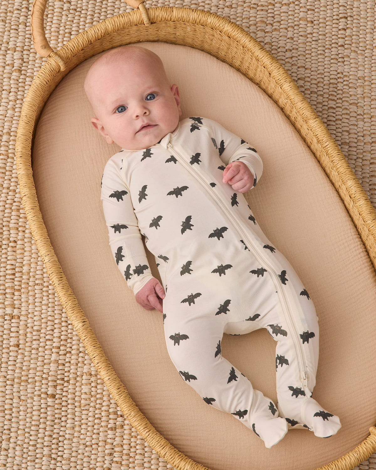 Bats Bamboo Zip Footie