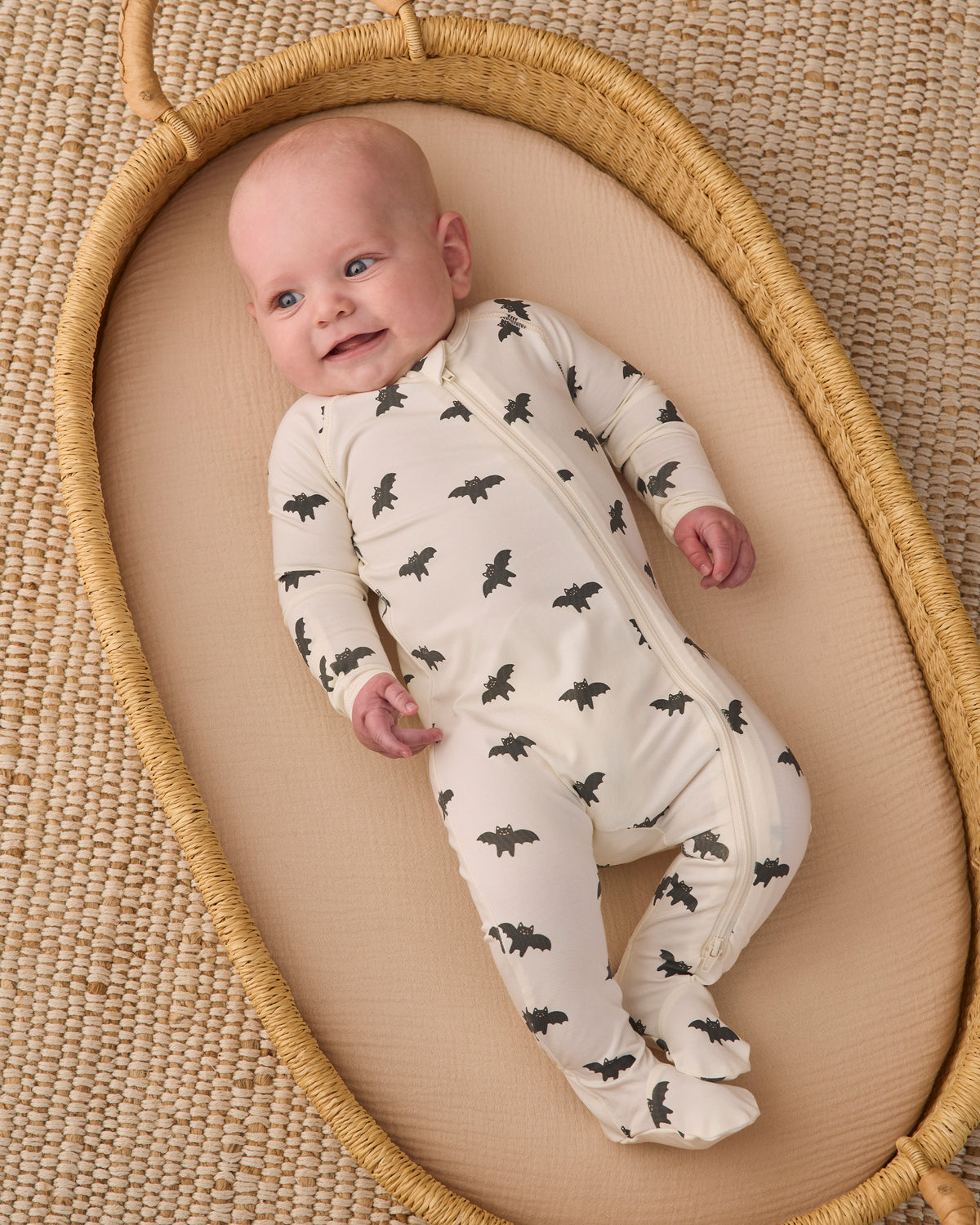 Bats Bamboo Zip Footie