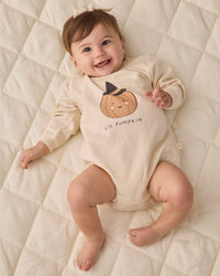 Lil Pumpkin Crewneck Bubble Romper