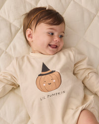 Lil Pumpkin Crewneck Bubble Romper