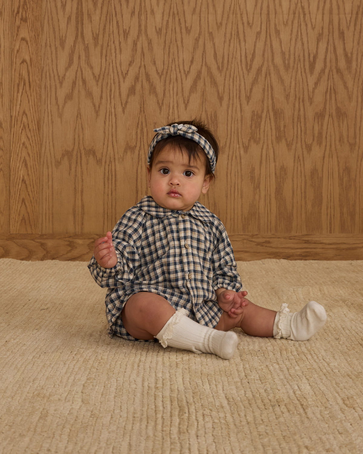 Navy Check Nellie Set