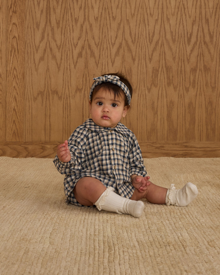 Navy Check Nellie Set