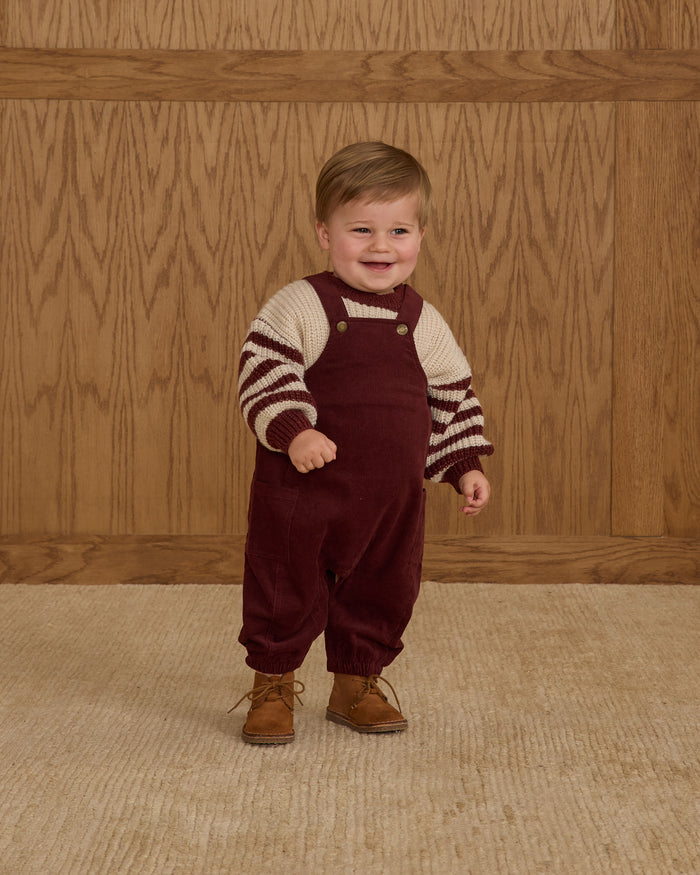 Burgundy Cargo Baby Overall