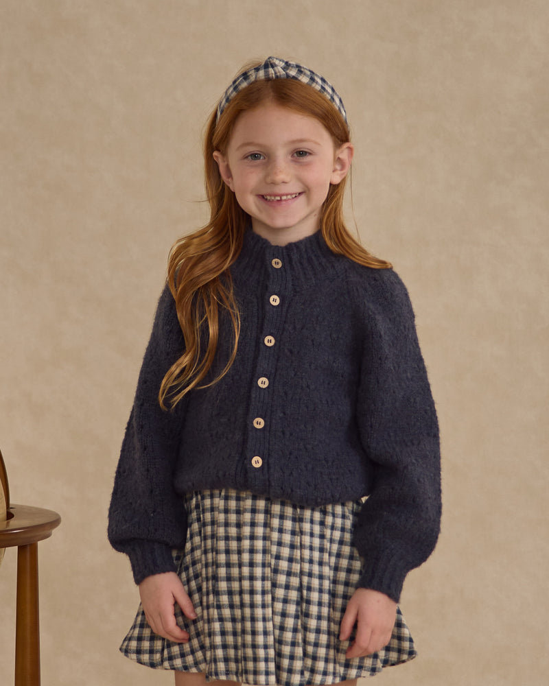Navy Tulip Cardigan
