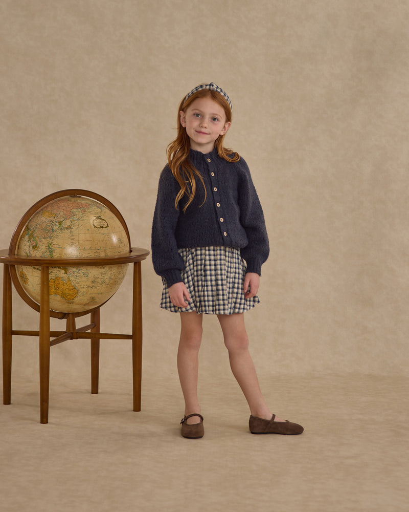 Navy Tulip Cardigan