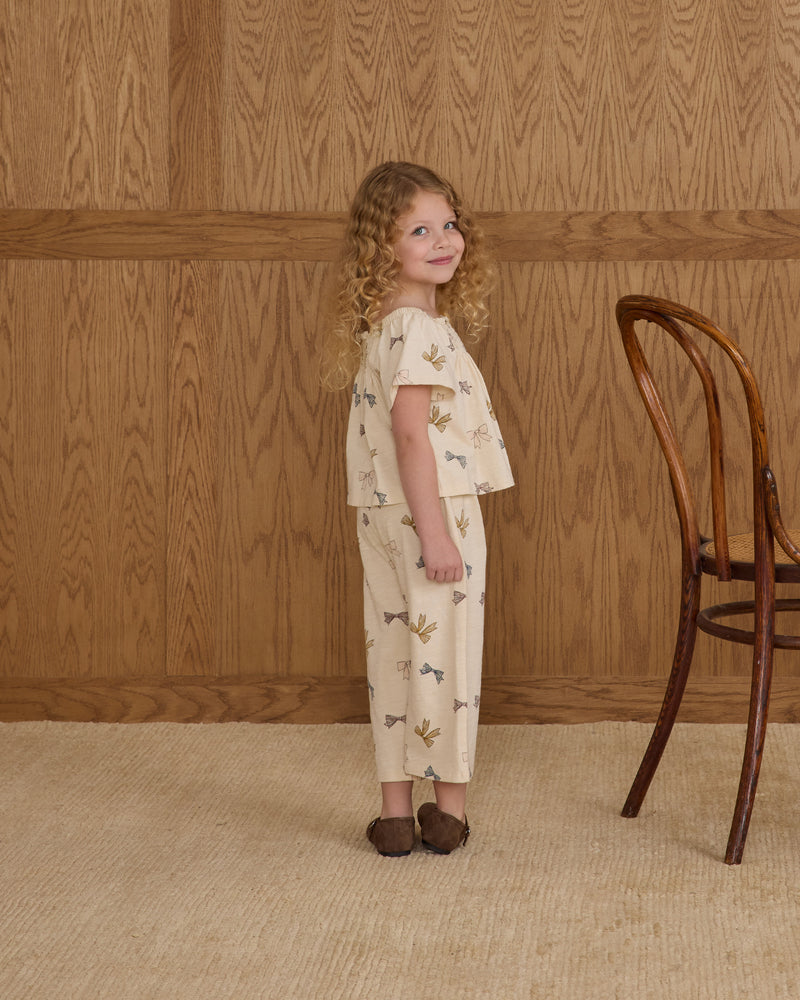 Bows Wide Leg Pant