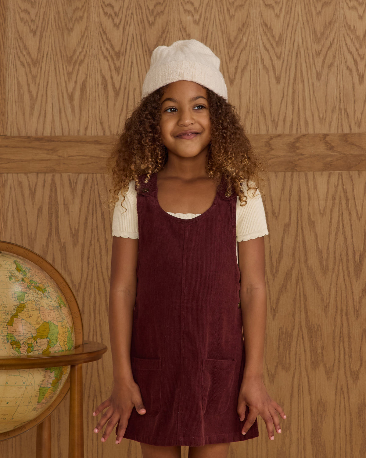 Burgundy Odette Overall Dress