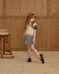 Navy Scallop Tee