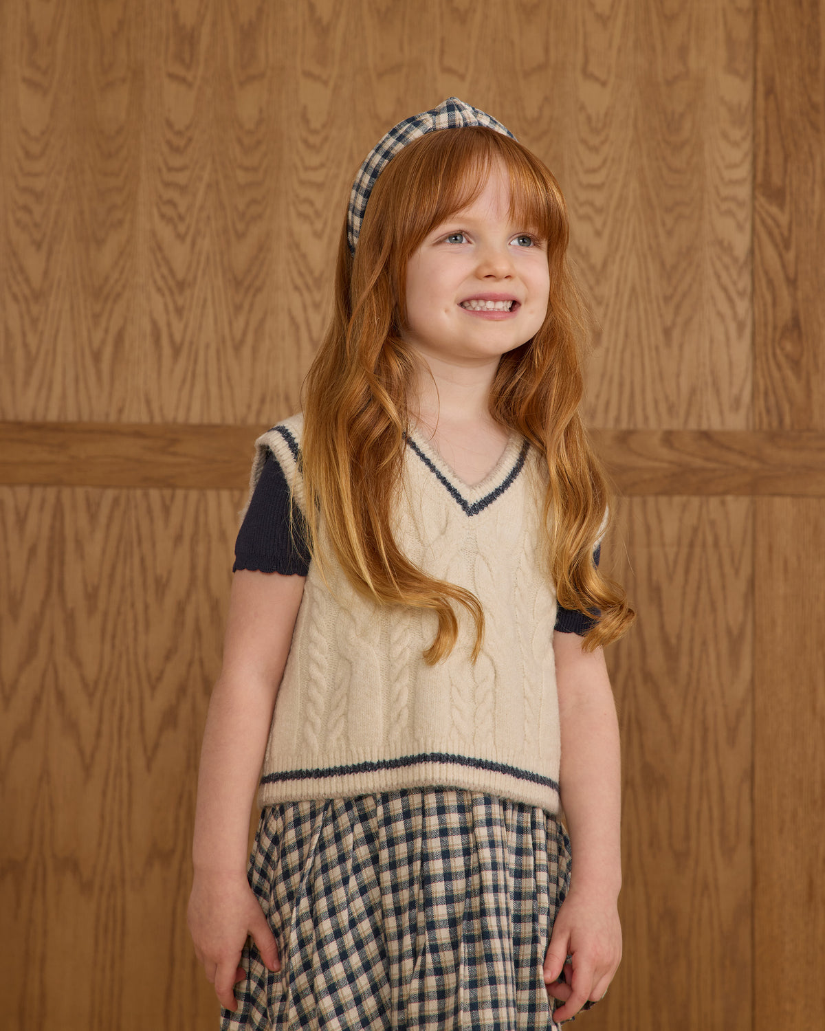 Navy Scallop Tee
