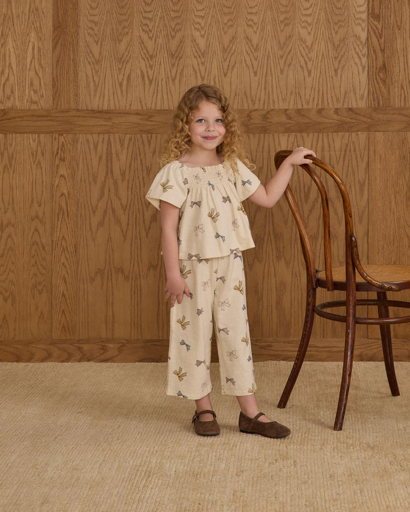 Bows Wide Leg Pant