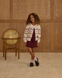 Burgundy Odette Overall Dress