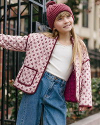 Burgundy Knit Beanie