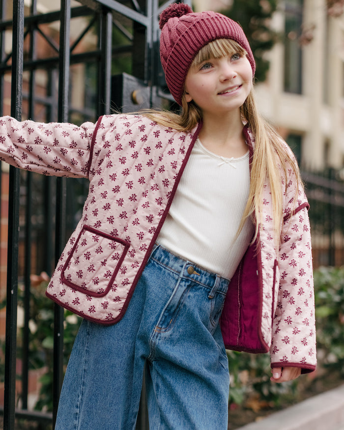 Burgundy Knit Beanie