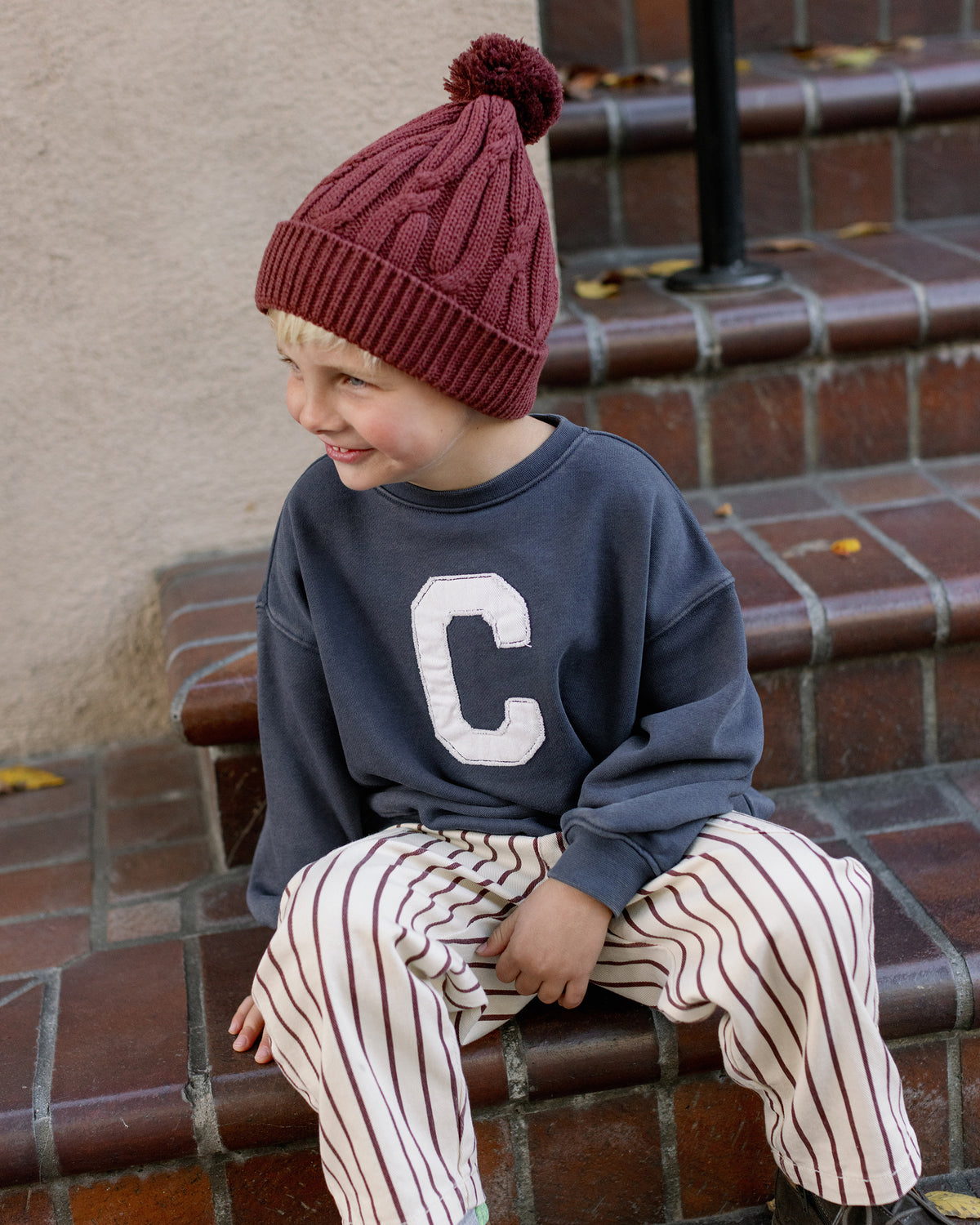 Burgundy Knit Beanie