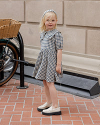 Navy Check Camille Dress