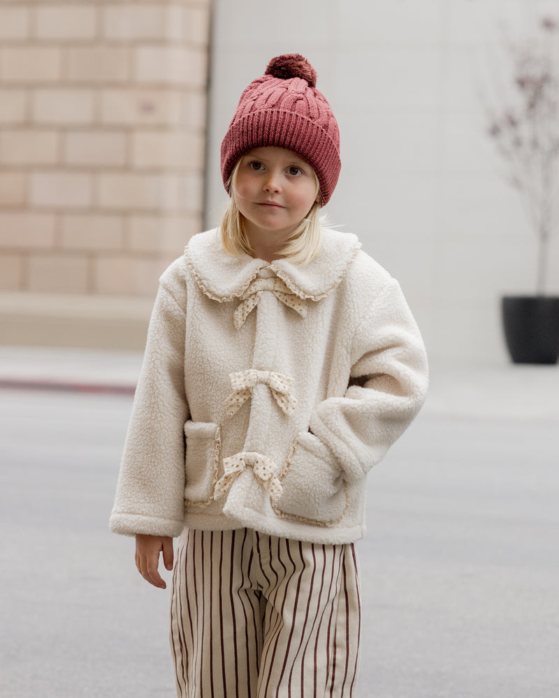 Shearling Collared Coat