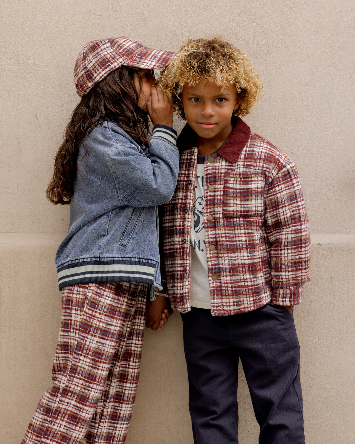 Burgundy Plaid Brooklyn Trouser