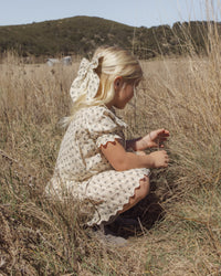 Vintage Fleur Smocked V Mini Skirt