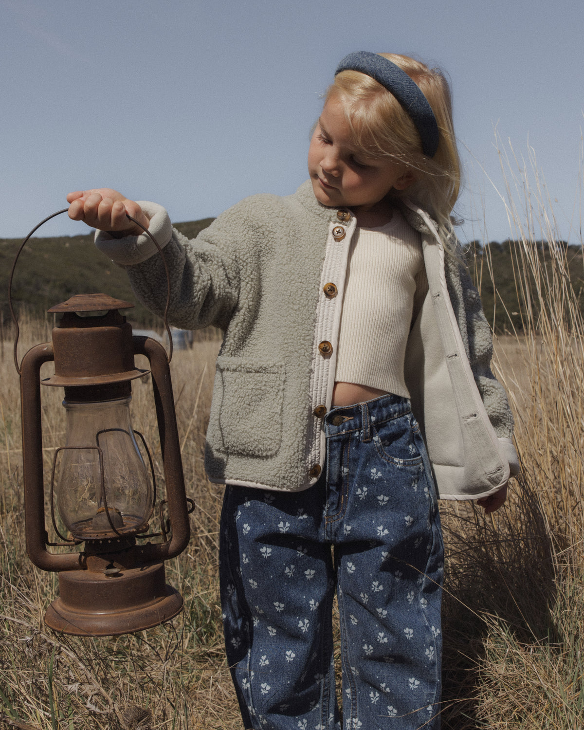 Heart Ditsy Barrel Pant