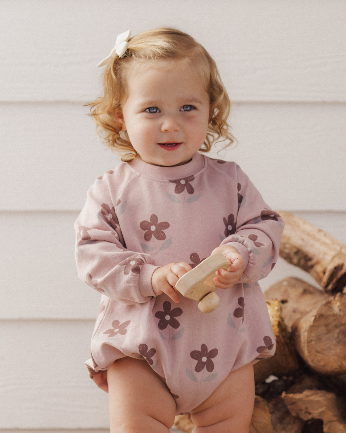 Daisy Crew Neck Romper