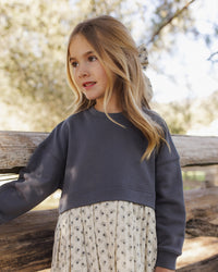 Vintage Fleur Sweatshirt Dress