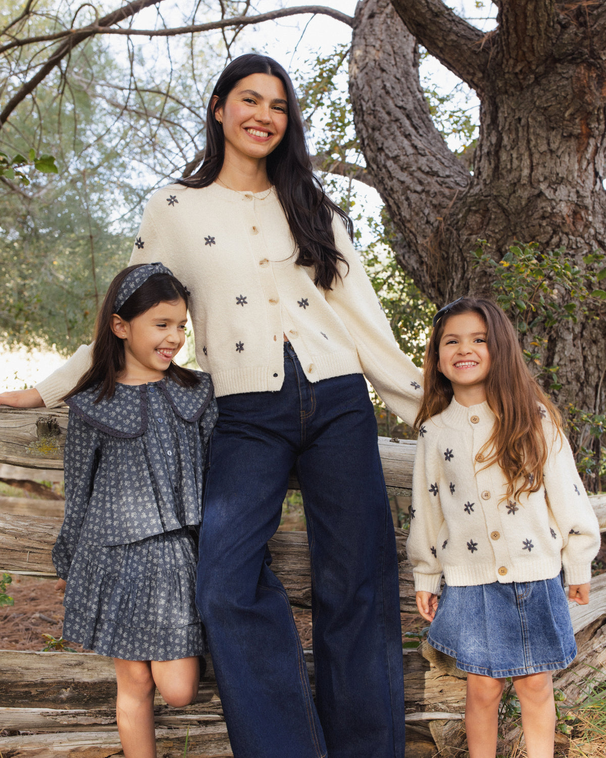 Midnight Daisy Tulip Cardigan