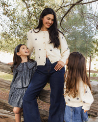 Midnight Daisy Tulip Cardigan