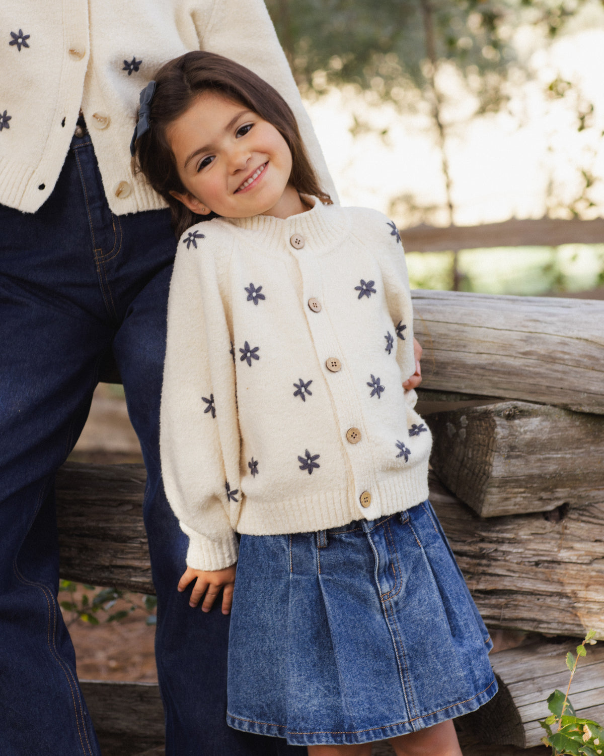 Midnight Daisy Tulip Cardigan