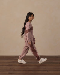 Rosewood Paneled Sweatpant