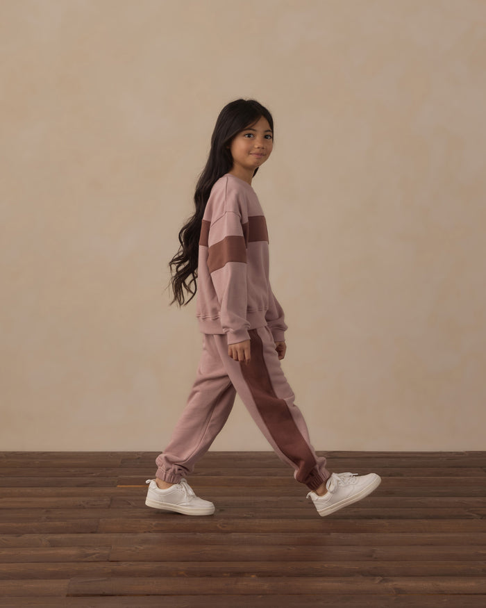 Rosewood Paneled Sweatpant