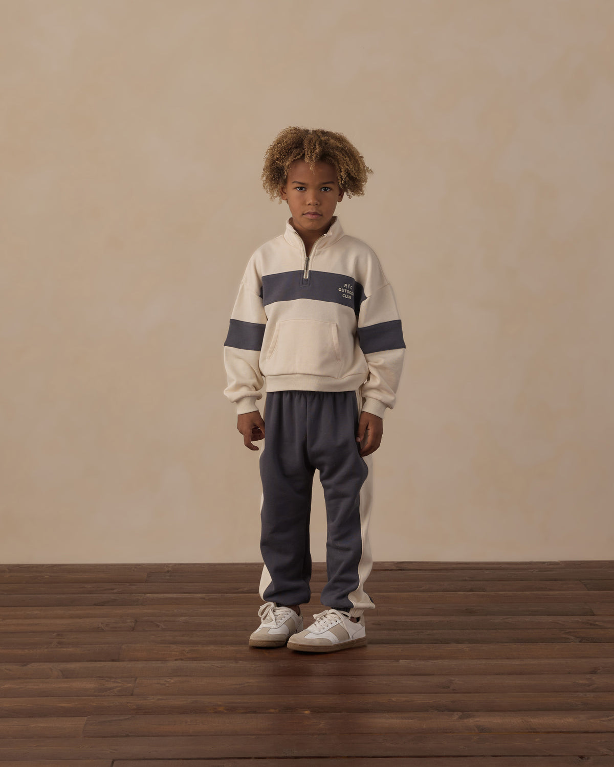 Outdoor Club Panel Stripe Half Zip