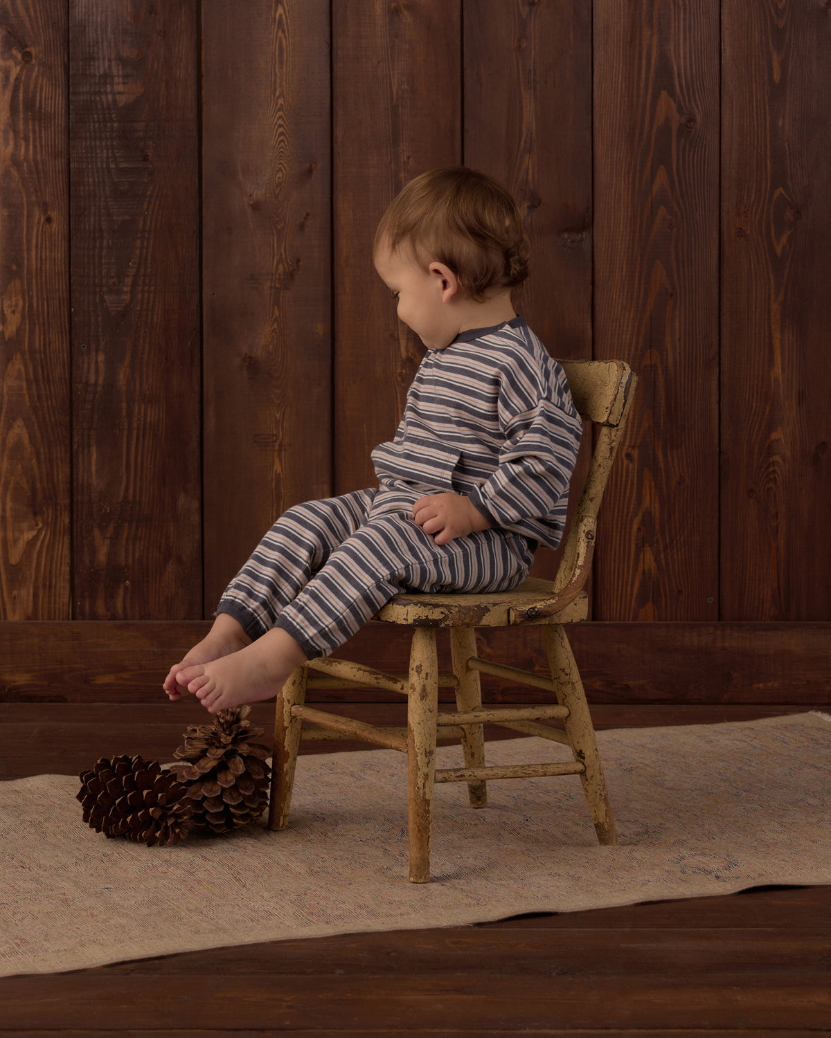 Blue Stripe Relaxed Set
