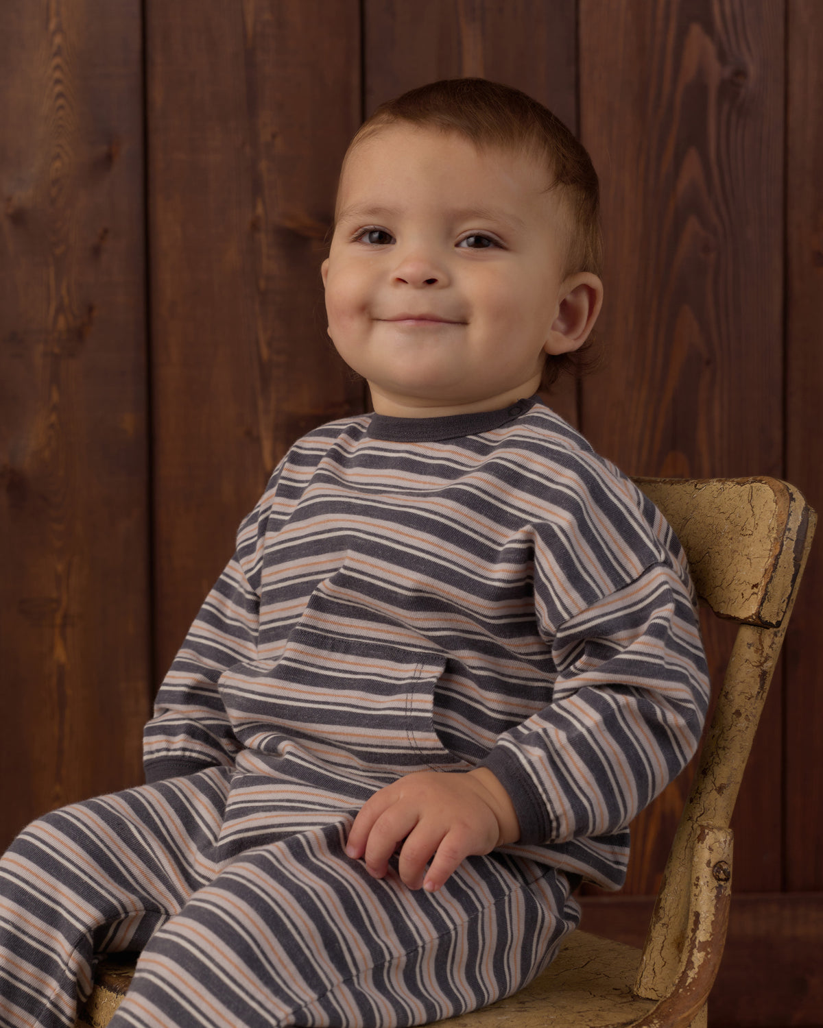 Blue Stripe Relaxed Set