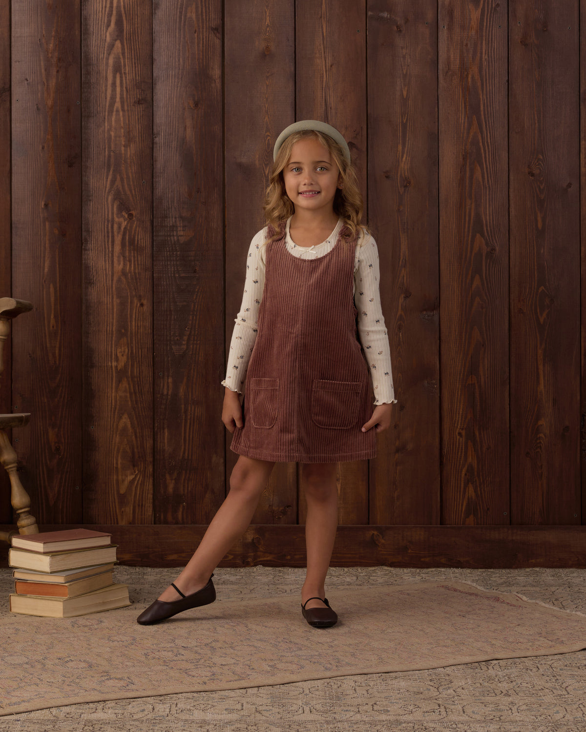 Ditsy Ribbed Long Sleeve