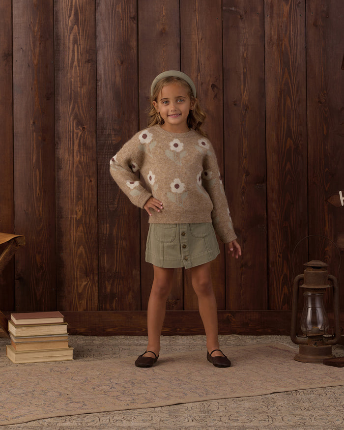 Dark Sage Denver Mini Skirt