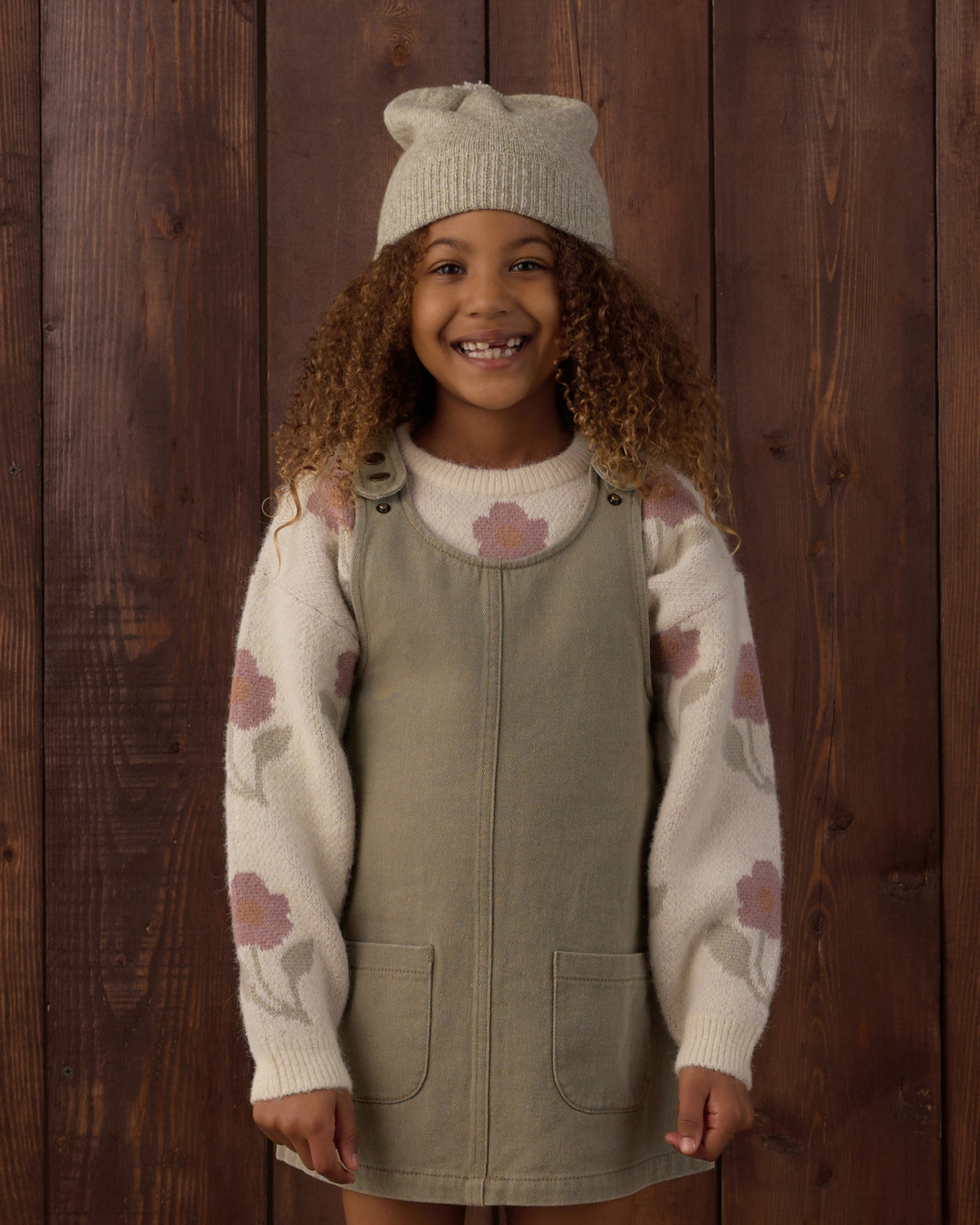 Dark Sage Odette Overall Dress