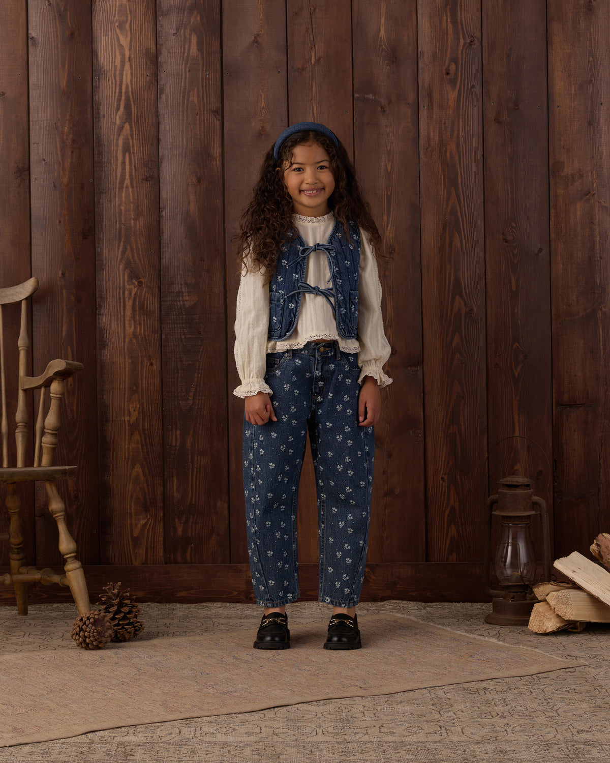Heart Ditsy Barrel Pant