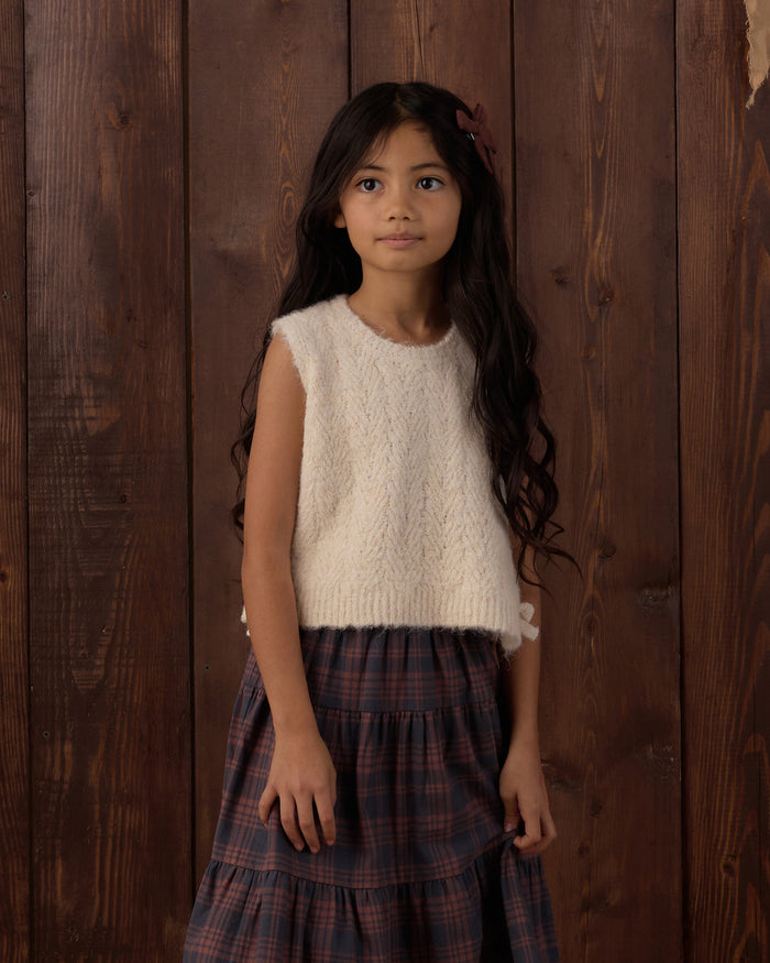 Ivory Bow Sweater Vest