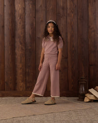 Rosewood Pointelle Knit Pant