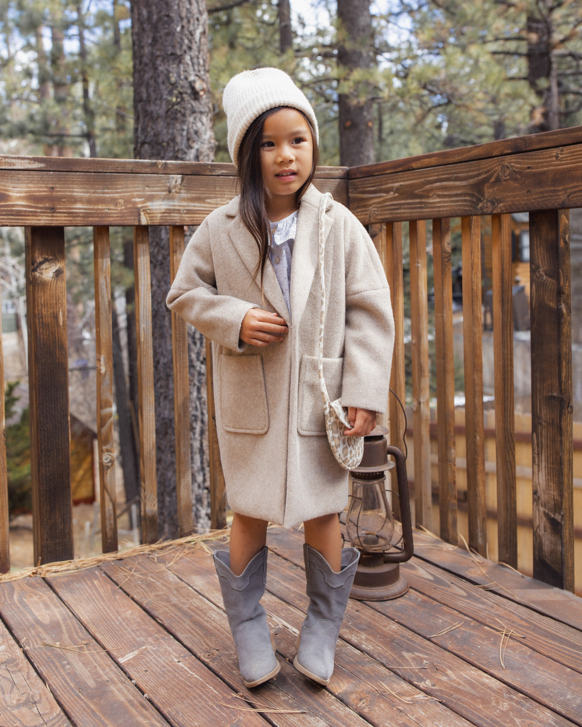 Stone Longline Coat