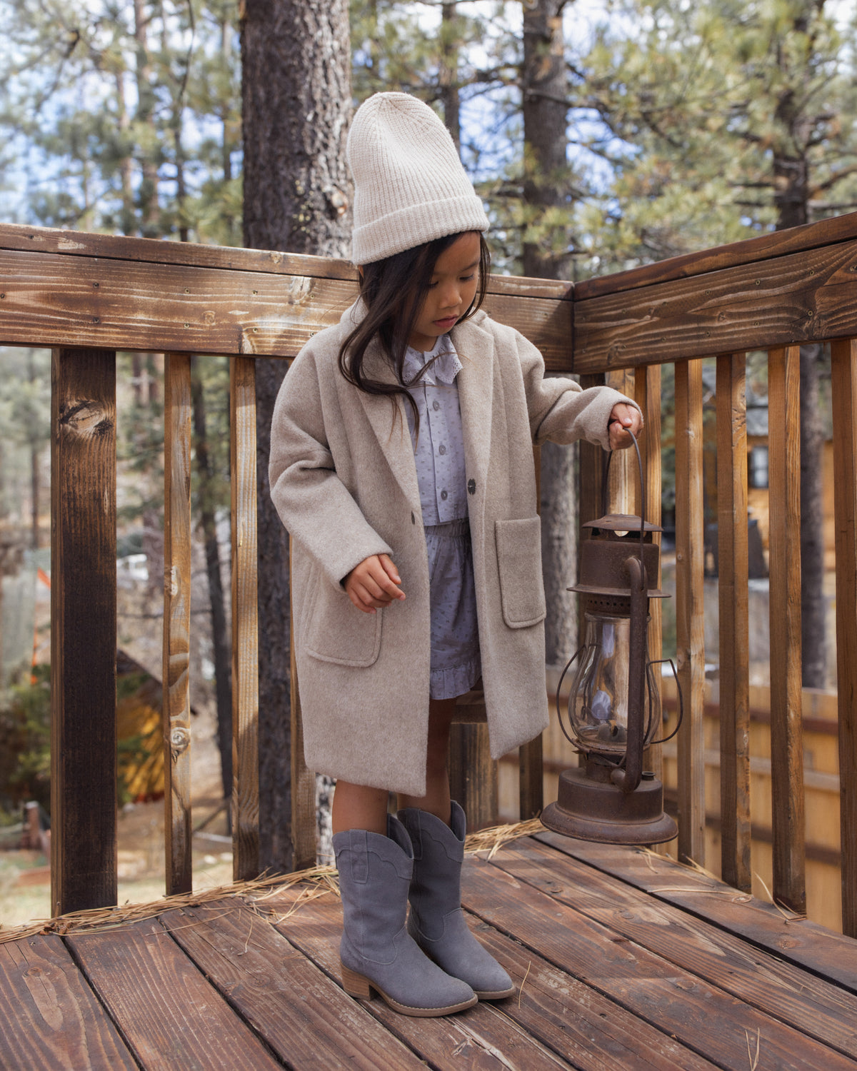 Stone Longline Coat