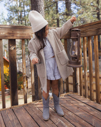 Stone Longline Coat