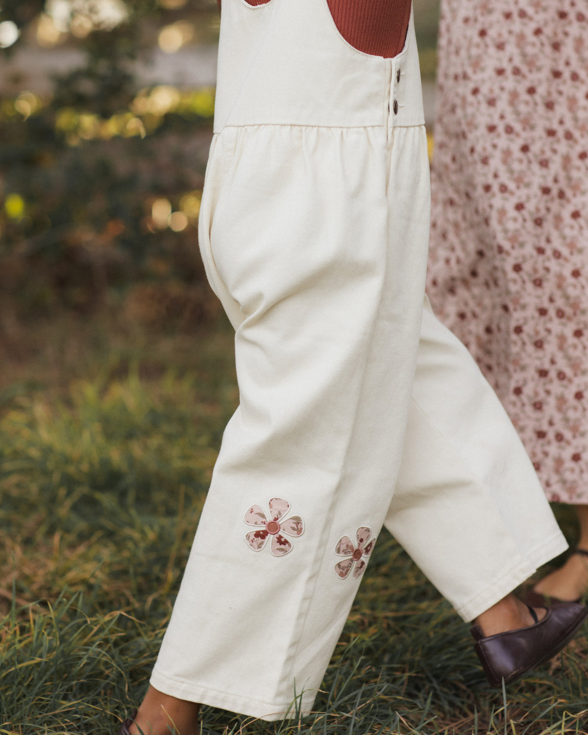 Daisy Patches Wide Leg Overall